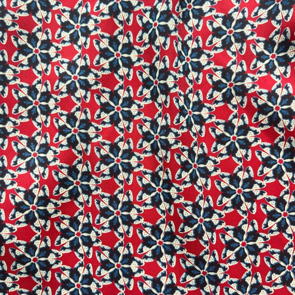 Floral Red Blue Halter Cinched Waist Mini Dress Size XS - Picture 2 of 5